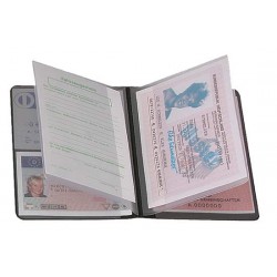 CreativDesign Driving licence wallet "4-fold" Starfolie Czarny