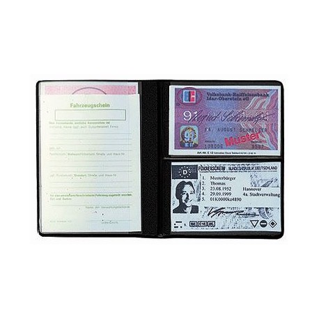 CreativDesign Driving licence wallet "Euro" Star schwarz