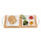 Bamboo tray with 2 plates REFLECTS-GETXO