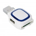 Hub USB (2 porty) z czytnikiem kart REFLECTS-COLLECTION 500