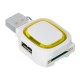 2-port USB hub and card reader REFLECTS-COLLECTION 500