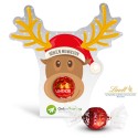 Czekoladka Lindt w kartoniku w kształcie renifera / Lindt Lindor Chocolate Truffle Reindeer