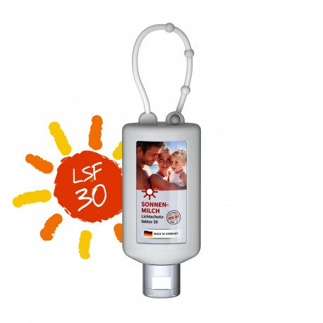 Sun Milk SPF 30, 50 ml Bumper (biały), Etykieta