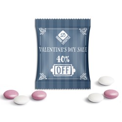 Czekoladowo-miętowe drażetki / Chocolate-Mint-Candy in Advertising Bag