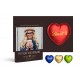 Personalized Folded Card - chocolate heart original Lindt brand 20 g