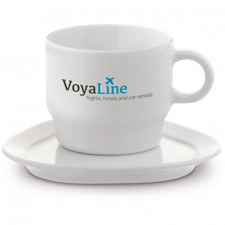 Cup triangle saucer Satellite 180ml