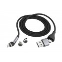Kabel USB z magnetycznymi końcówkami Metmaxx® „„LademeisterMagneticTurboData"