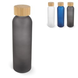 Butelka na wodę ze szkła i bambusa 500 ml Waterfles glas & bamboe 500ml